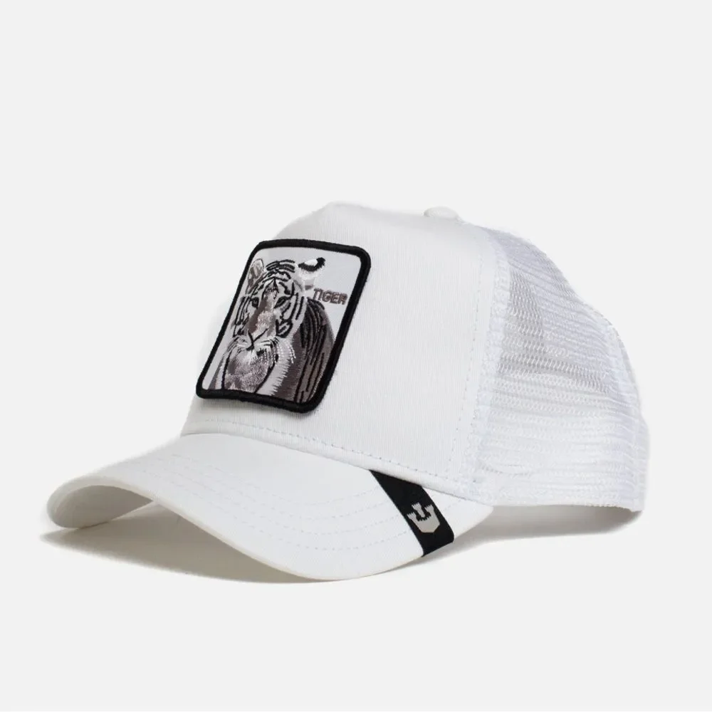 Goorin Bros White Tiger Trucker Hat White‎ OS NWT_2